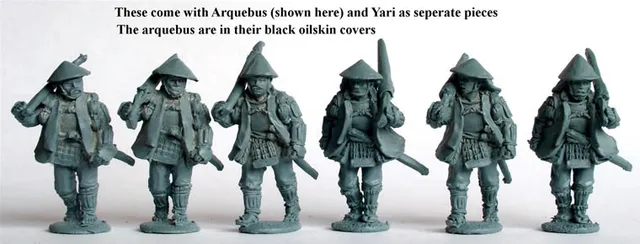 Perry Samurai SAM57 Ashigaru figurines 28mm haori