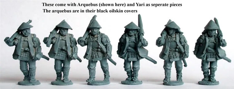 Perry Samurai SAM57 Ashigaru figurines 28mm haori