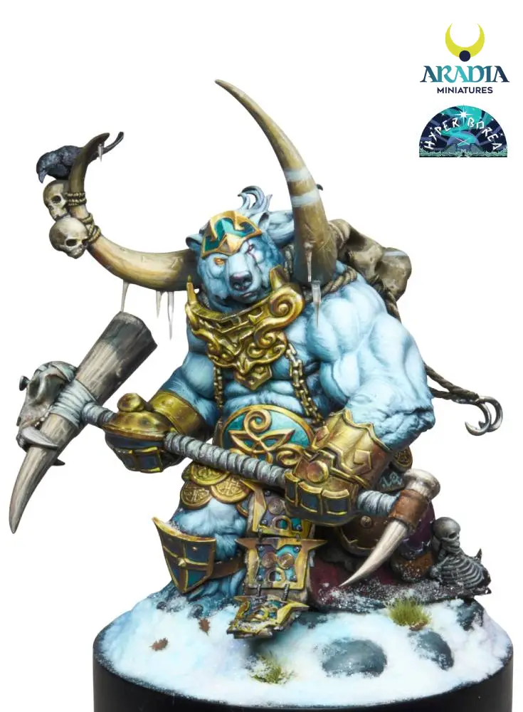 Aradia Hyperborea Björnak figurine résine guerrier