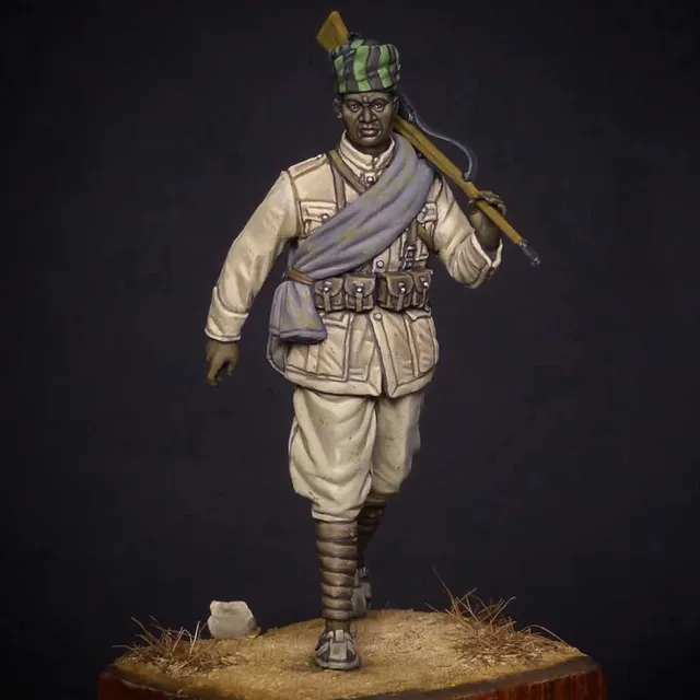 ART GIRONA Miniatures Ascari IX Btg Libico figurine 54 mm
