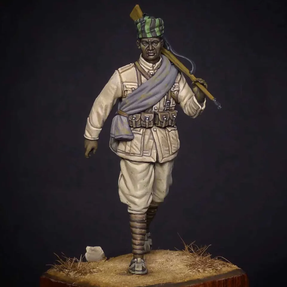 ART GIRONA Miniatures Ascari IX Btg Libico figurine 54 mm