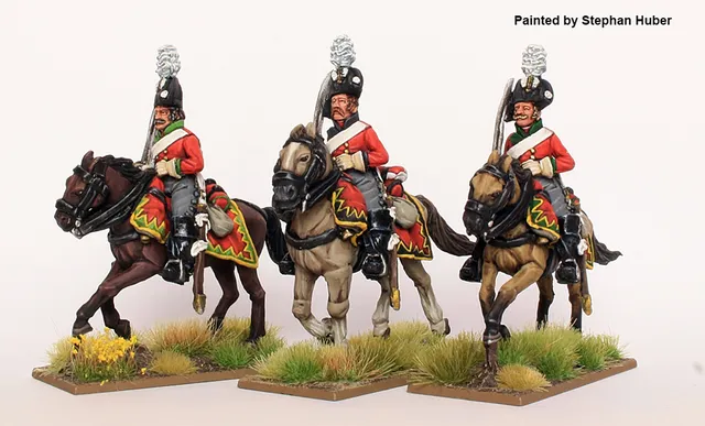 Perry Napoleonic SAX 21 chevau-légers figurines métal galop 1809
