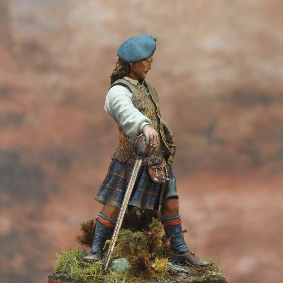 Art Girona International Highland Clansman figurine 54mm 1746