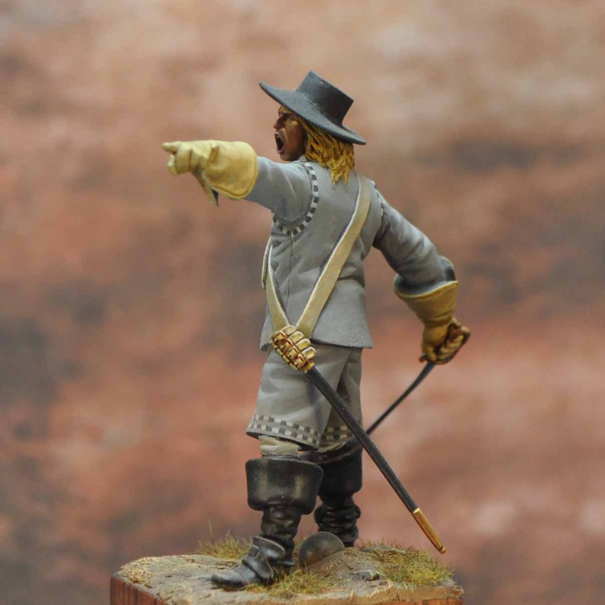 Art Girona International Okey Dragoons Officer figurine 54mm 1645