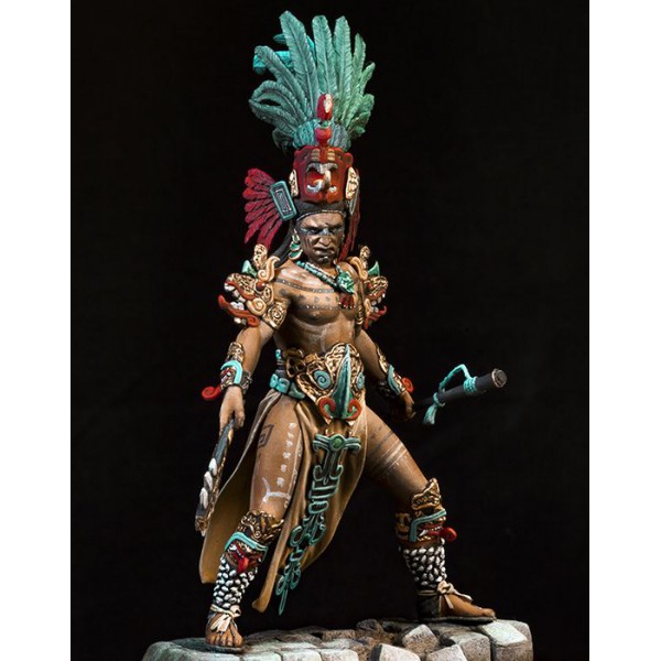 Art Girona Miniatures Maya Warrior figurine guerrier maya 54 mm