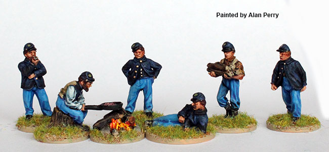 Perry Miniatures American Civil War ACW68 Union camp set figurines