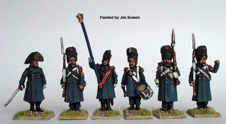 Perry Napoleonic FN108 figurines Grenadiers Garde capote