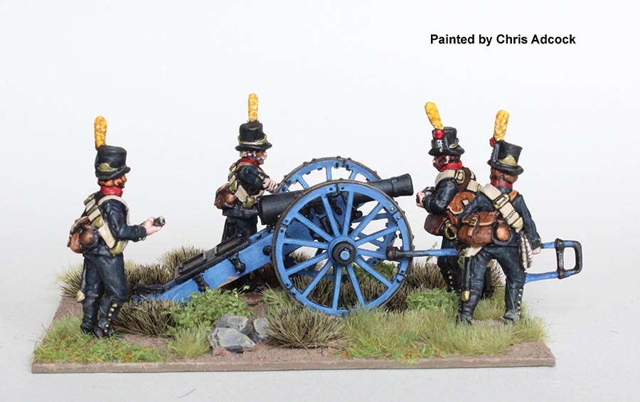 Perry Napoleonic SWED16 Artillerie à pied canon 6 livres
