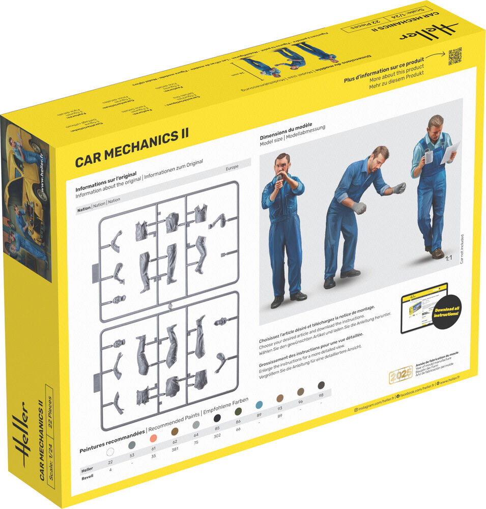Heller Starter Kit Mécanique auto II figurines 1/24