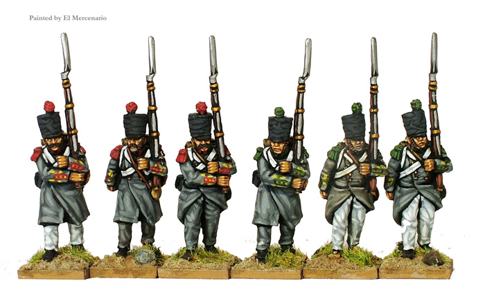 Perry Miniatures Carlist War ISA29 figurines infanterie capote