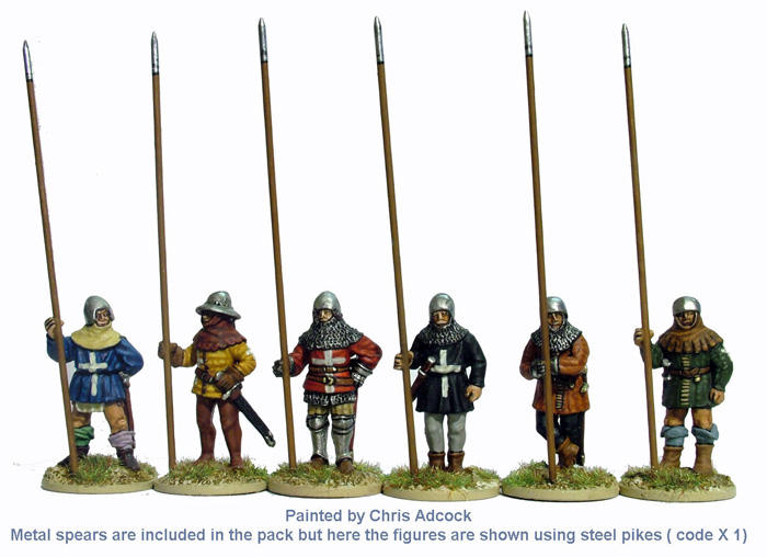 Perry Miniatures AO27 piquiers debout Azincourt 28mm