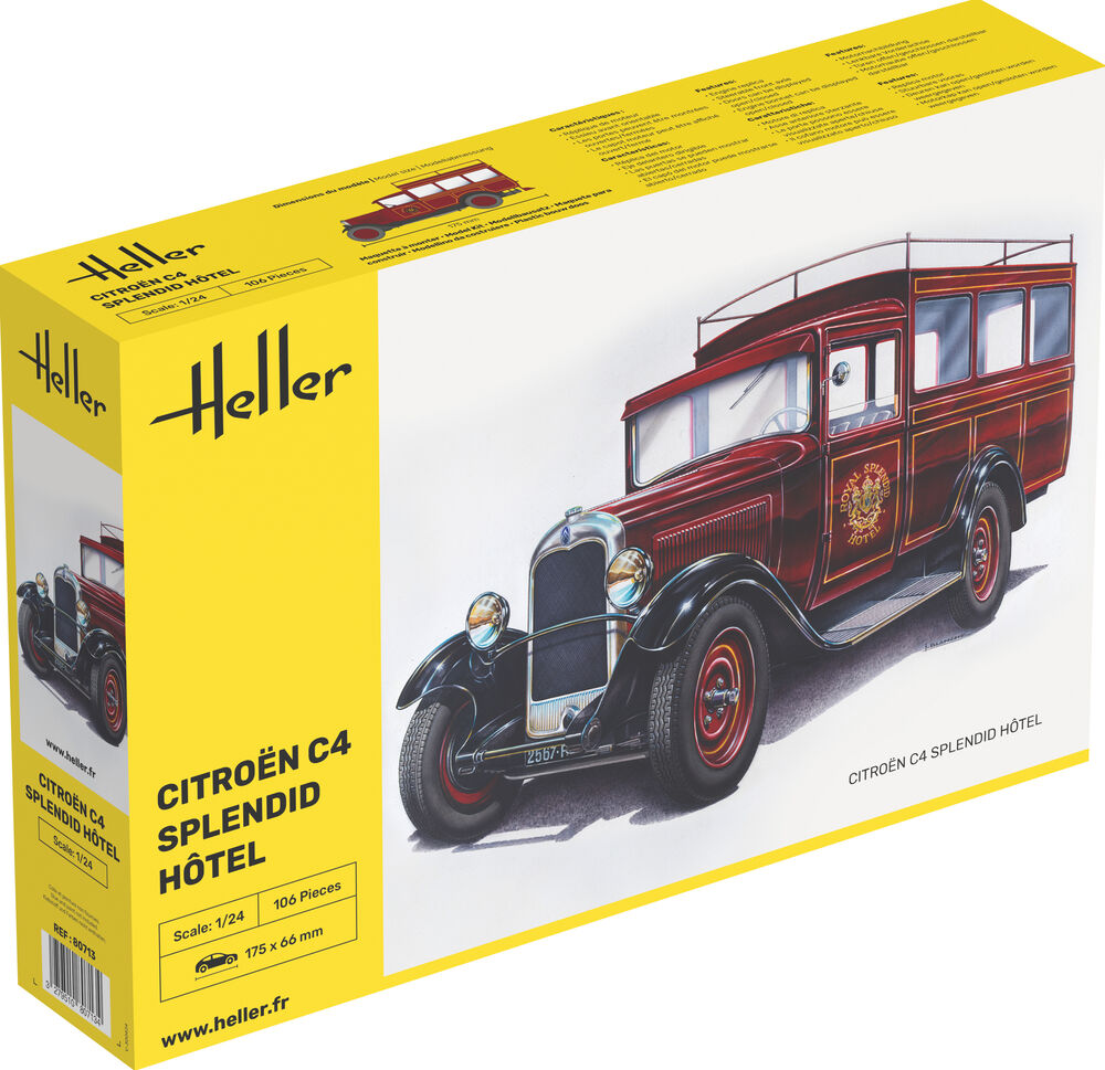 Heller Citroen C4 Splendid Hotel 1/24 maquette voiture plastique
