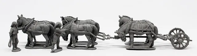 Perry Miniatures Napoleonic SPA 42 caisson mules figurines 28mm