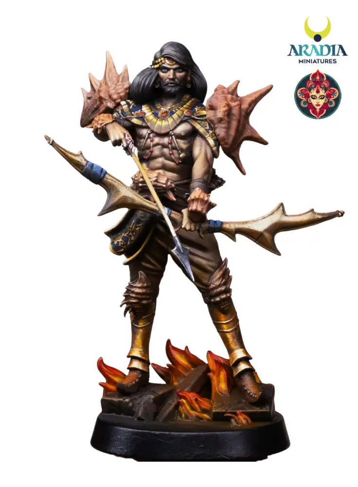 Aradia Kali Yuga Arjuna Figurine résine archer 75 mm