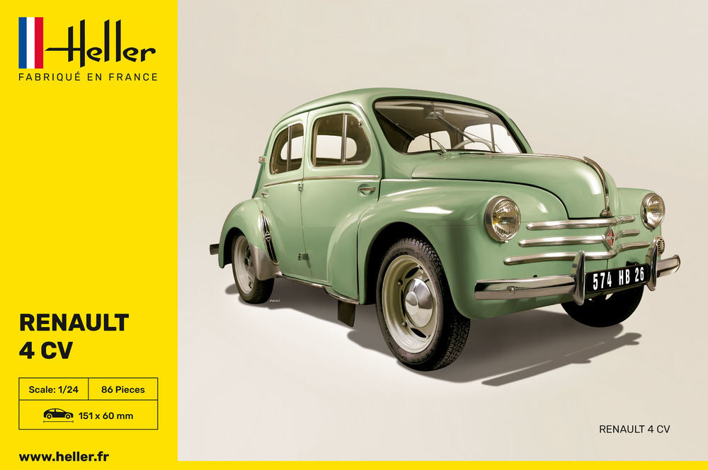 Heller Historical Collection Renault 4 CV maquette 1/24 citadine
