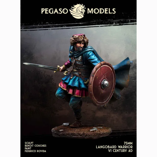 Art Girona Miniatures Langobard Warrior figurine guerrier lombard