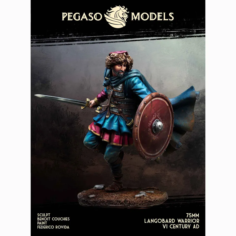 Art Girona Miniatures Langobard Warrior figurine guerrier lombard