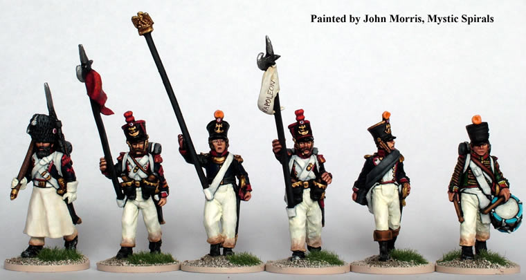 Perry Miniatures Napoleonic FN5 commandement figurines métal aigle