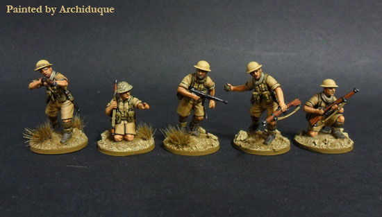 Perry Plastic WW1 Desert Rats boîte 38 figurines désert 1940-43