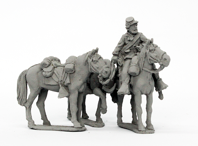 Perry Miniatures ACW 124 fantassin Union porte-chevaux 28mm