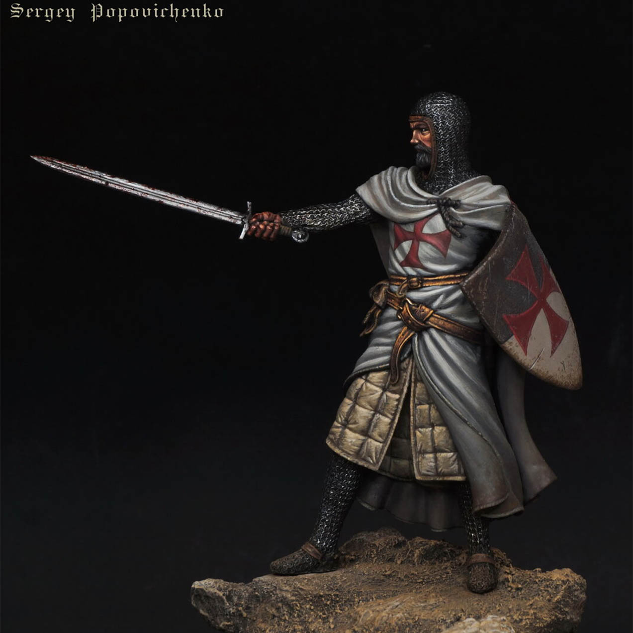 Art Girona Miniatures Medieval Knight XIII figurine 54mm