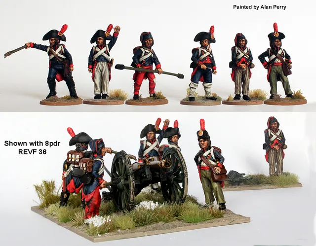 Perry Miniatures Revolutionary REVF 34 artillerie à pied 28mm
