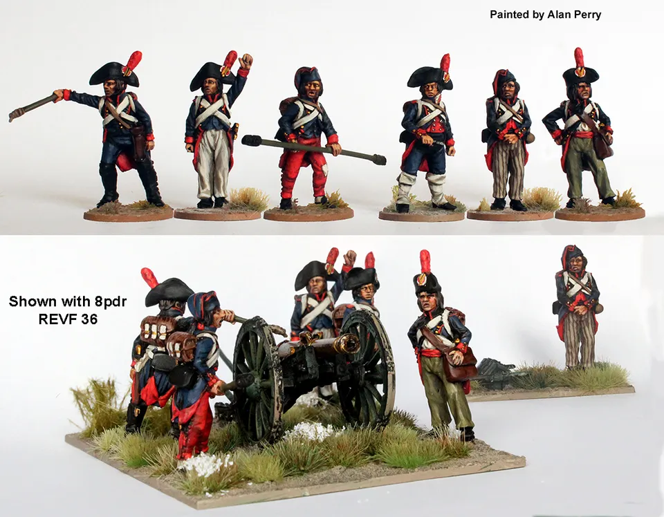 Perry Miniatures Revolutionary REVF 34 artillerie à pied 28mm