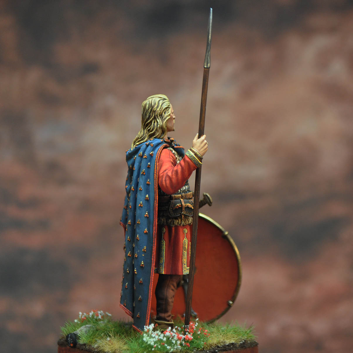 Art Girona Historical Childericus figurine roi Francs 458-481