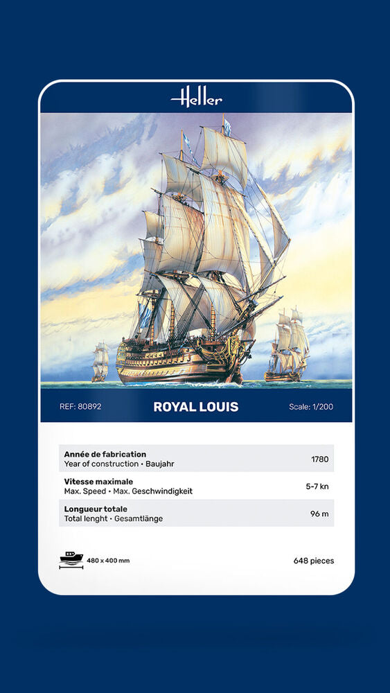 Heller Historical Collection Royal Louis 1/200 maquette bateau voilier