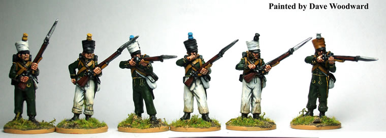 Perry Miniatures NN6 Nassau-Usingen compagnies centre ligne tir