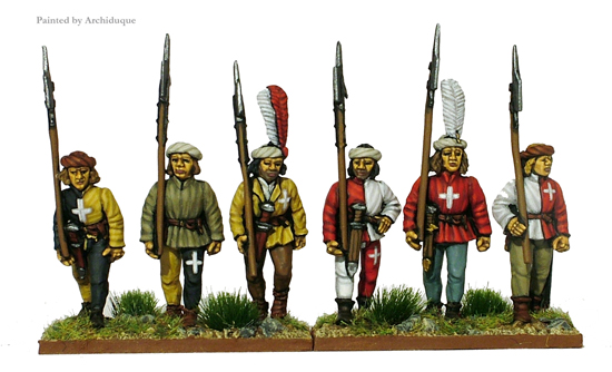 Perry Miniatures EA1 Suisses hallebardiers figurines métal 28mm