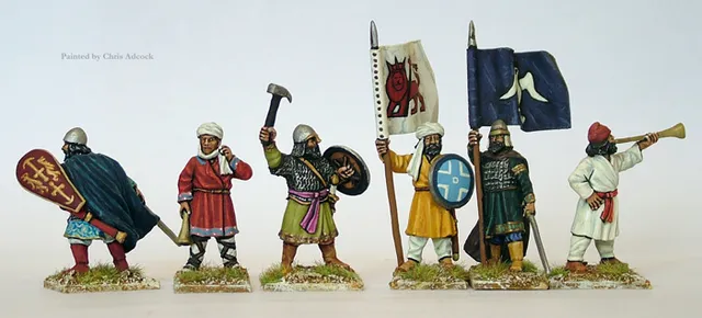 Perry Miniatures Crusades CU30 Infanterie arménienne commandement figurines