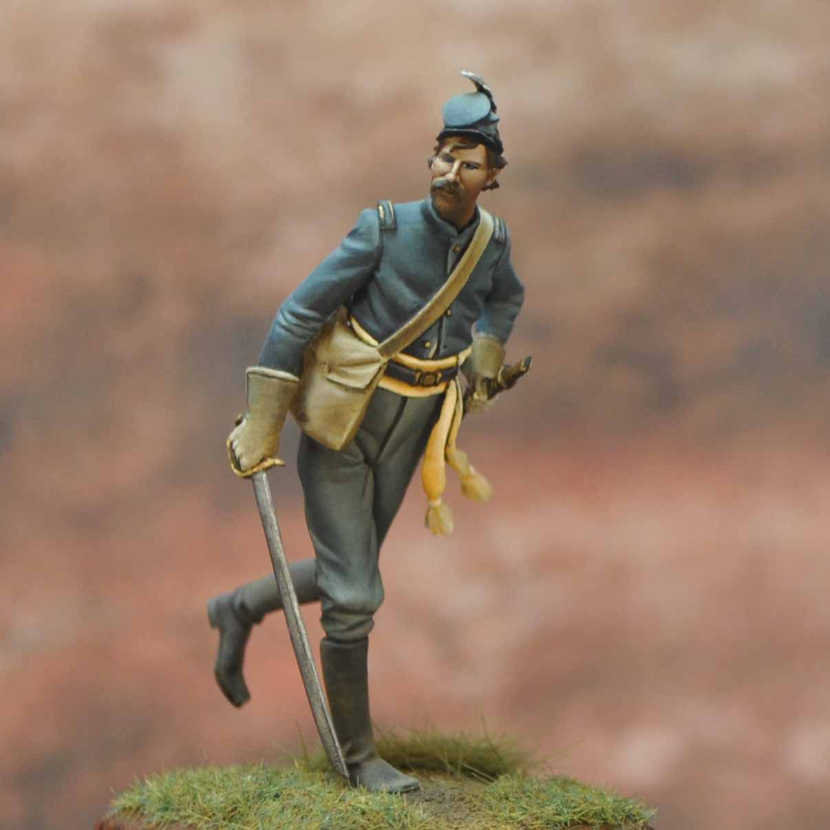 ART GIRONA International Confederate Officer figurine 1865