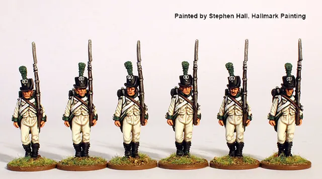 Perry Miniatures Napoleonic NCR 19 fusiliers figurines marche
