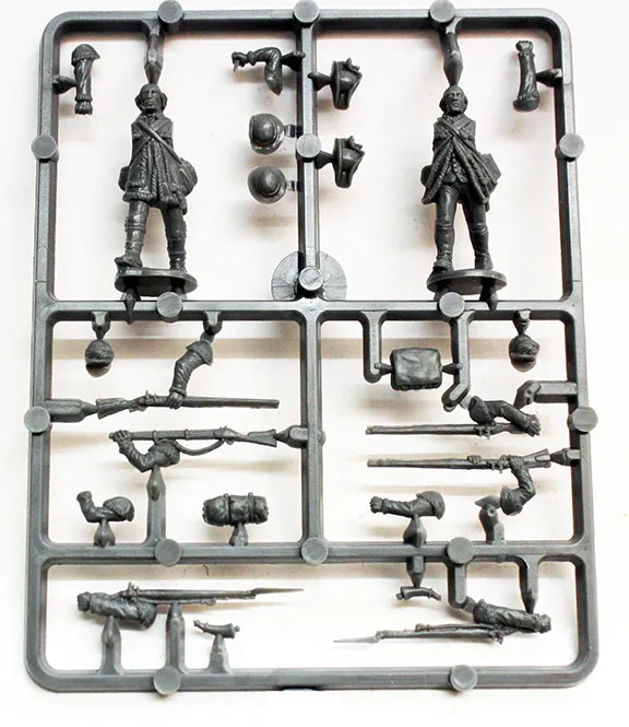 Perry B 40 Continental figurines Riflemen américains plastique