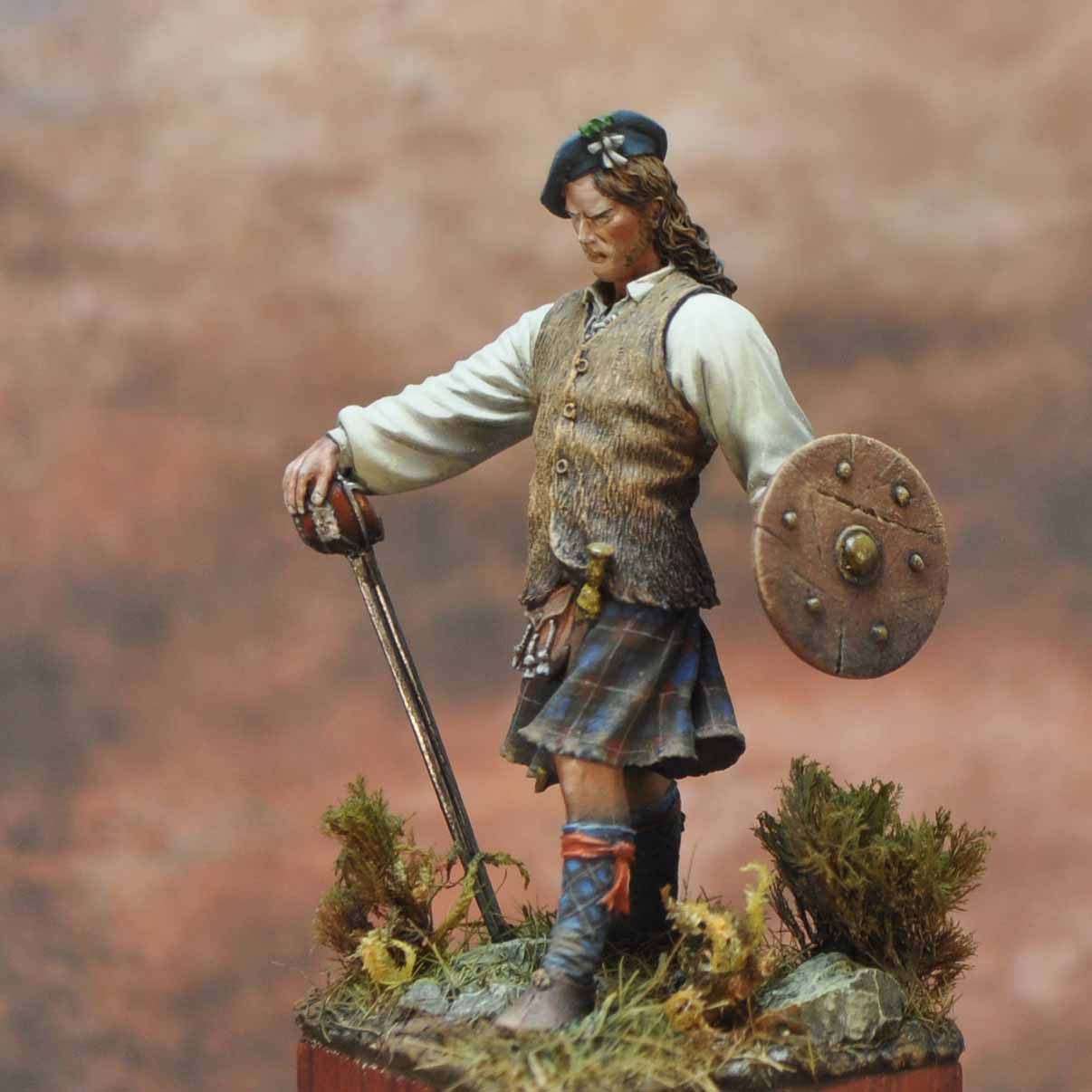 Art Girona International Highland Clansman figurine 54mm 1746