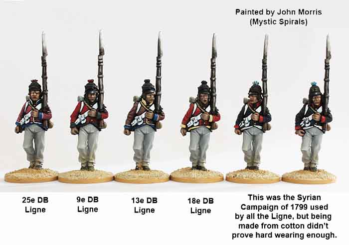 Perry Napoleonic FE 5 figurines fusiliers de ligne à l'attaque