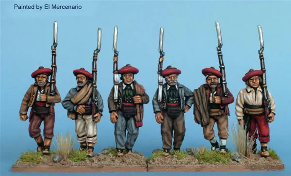 Perry Miniatures Carlist War CAT24 figurines volontaires béret 28mm