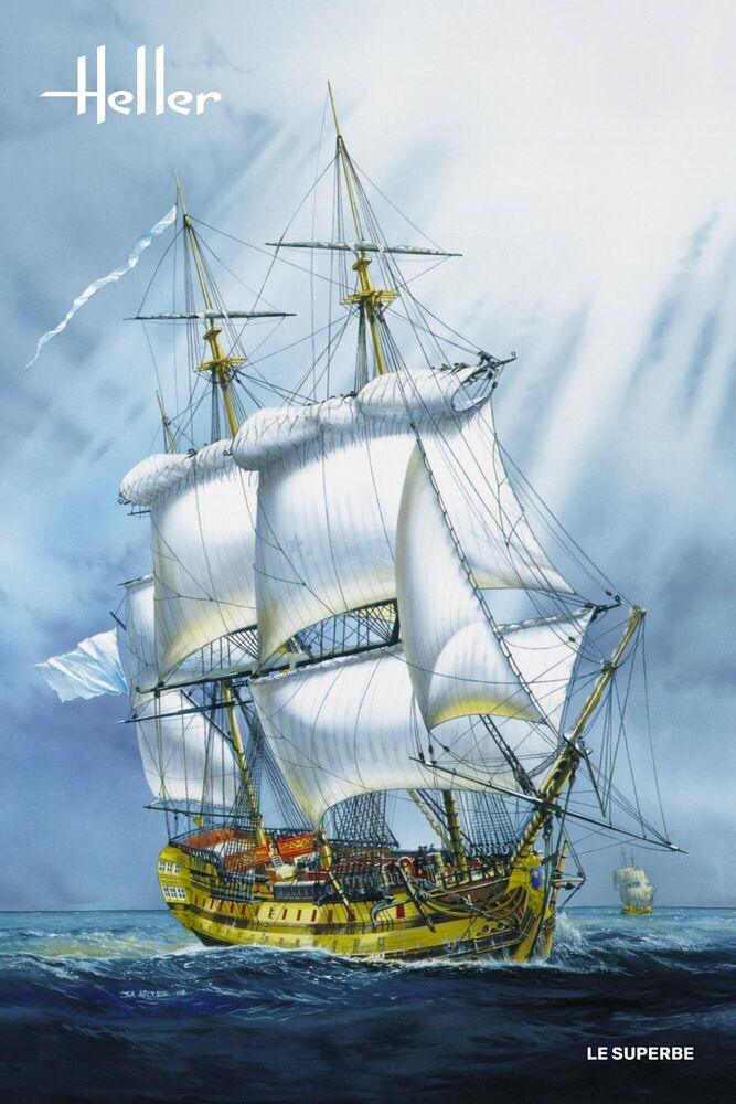 Heller Historical Collection Le Superbe 1/150 vaisseau 74 canons