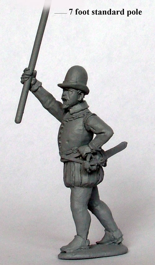 Perry Miniatures 40mm BR23 enseigne garnison figurine drapeau