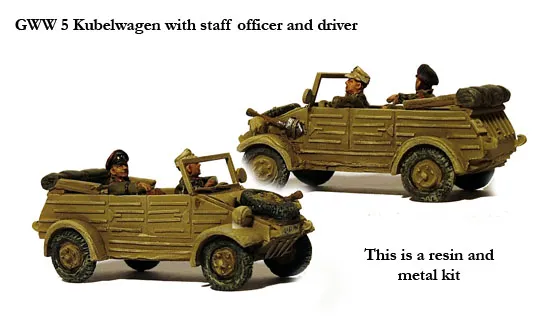 Perry Miniatures Seconde Guerre GWW5 Kubelwagen kit résine