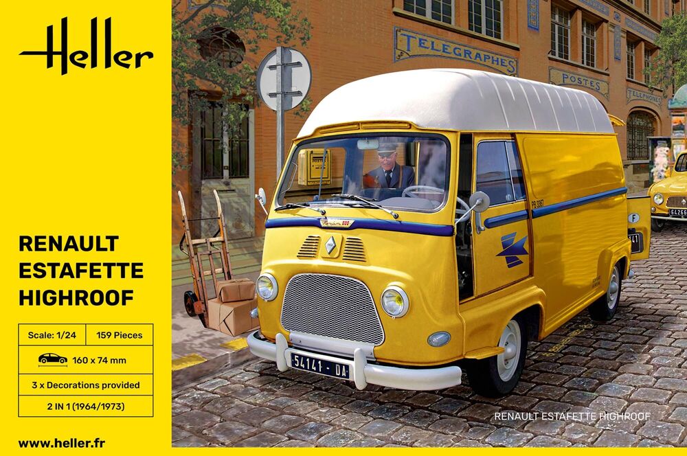Heller Renault Estafette Highroof maquette fourgon 1/24