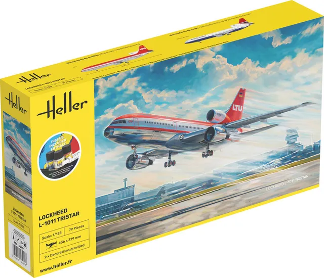 Heller Starter Kit L-1011 TriStar 1/125 maquette avion