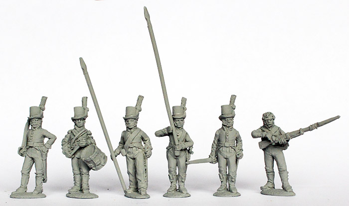 Perry Miniatures Napoleonic SWED 3 figurines commandement suédois 28 mm