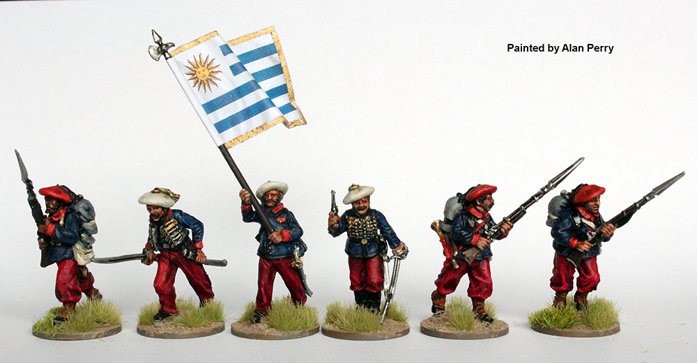 Perry Miniatures Triple Alliance TA 16 Uruguay figurines commandement