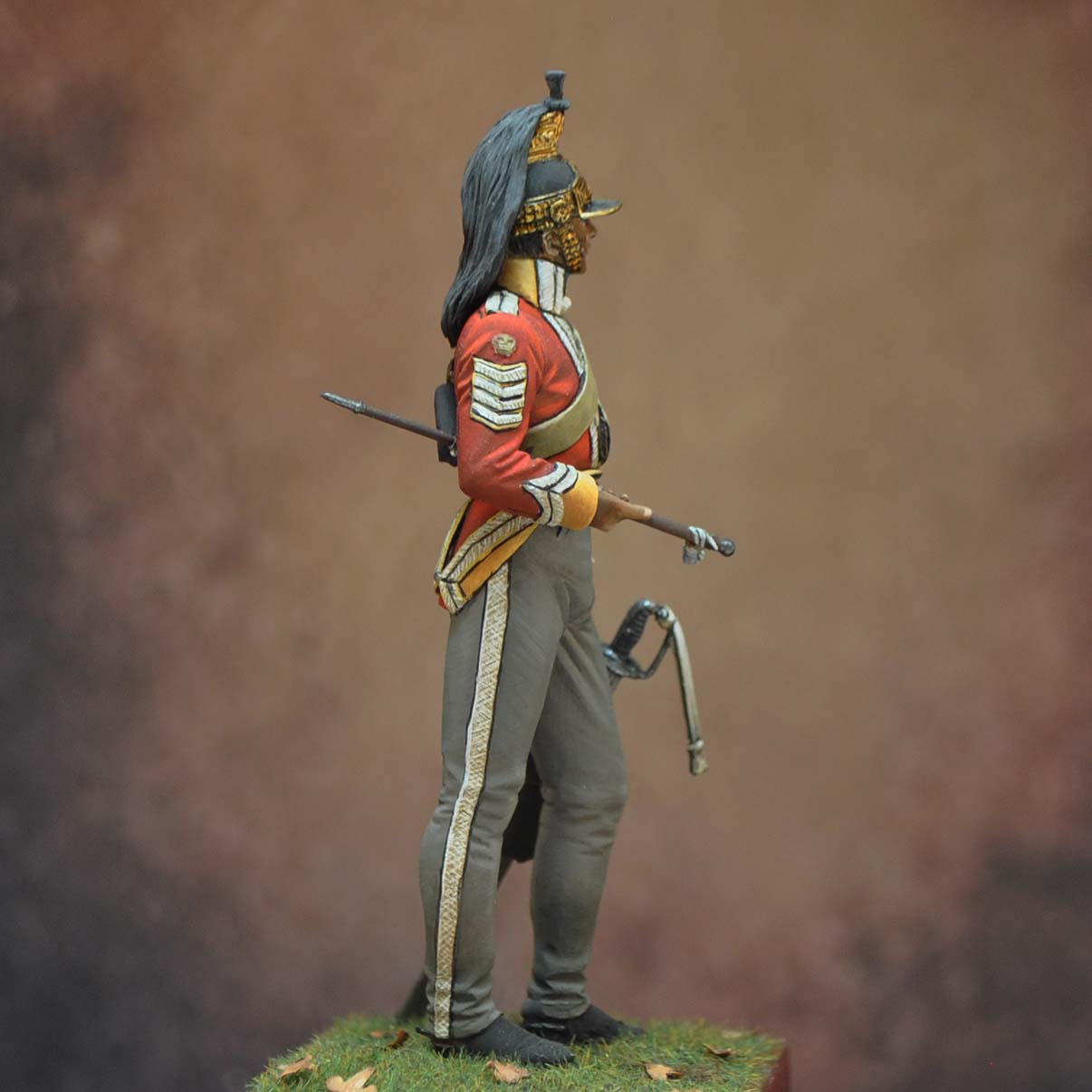 ART GIRONA 70mm Sergeant Major 6th Dragoons 1815 figurine 70mm