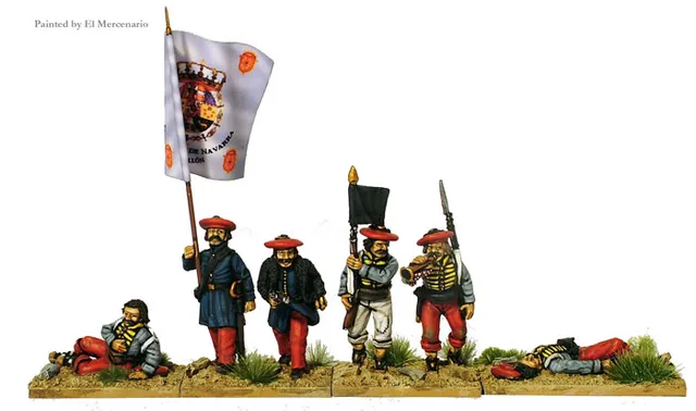 Perry Miniatures Carlist War CAT34 Guides Navarre figurines