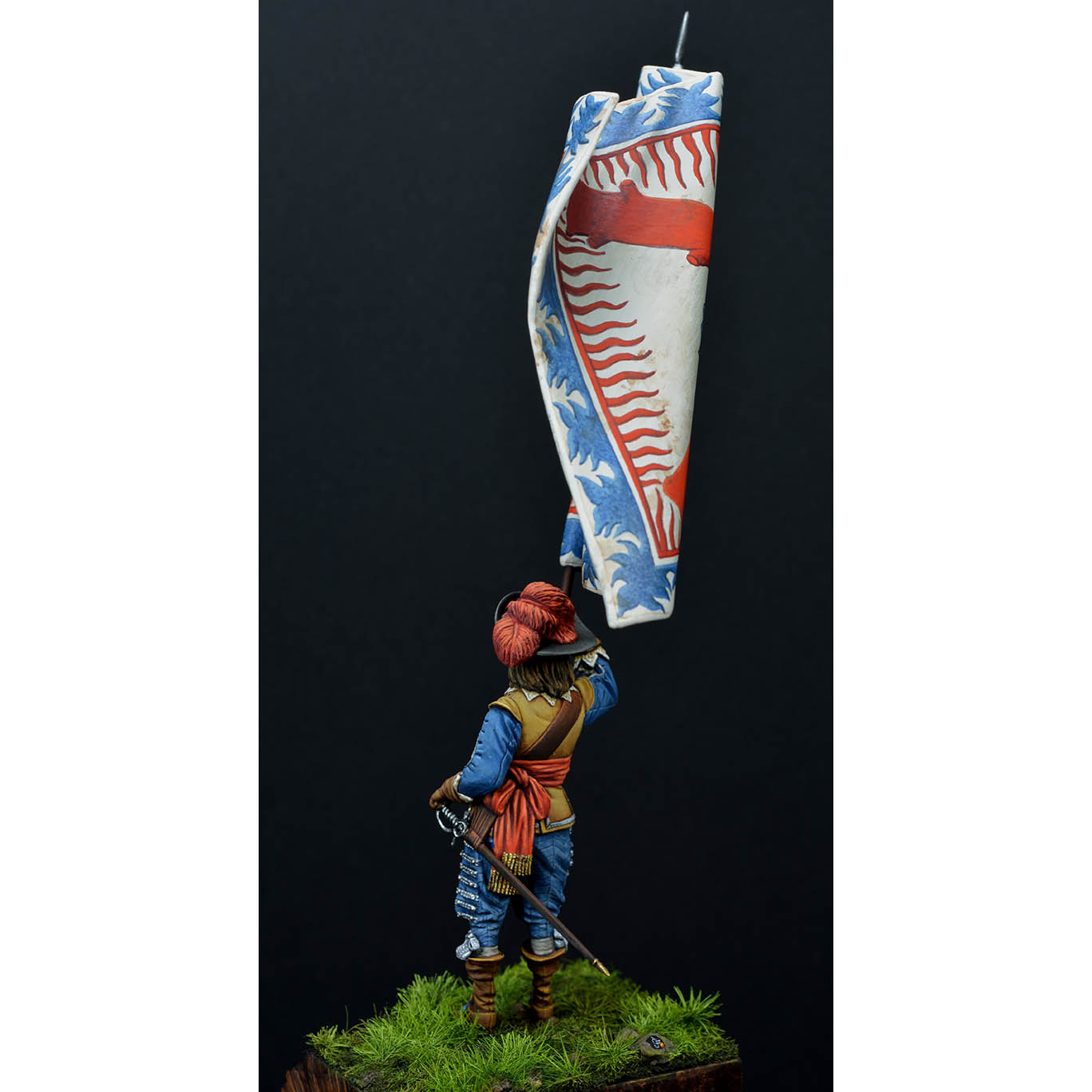 ART GIRONA General Serie Porte-drapeau Espagnol 1618 figurine
