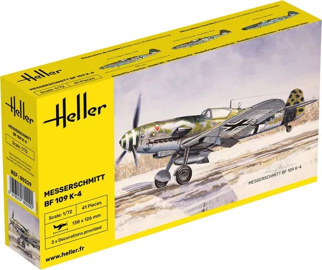 Heller The 9.99 Messerschmitt Bf 109 K-4 maquette avion 1/72