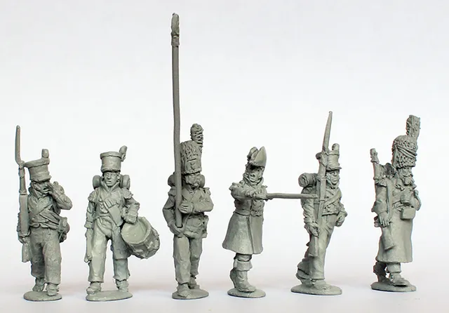 Perry Napoleonic KH6 Infanterie figurines commandement marche